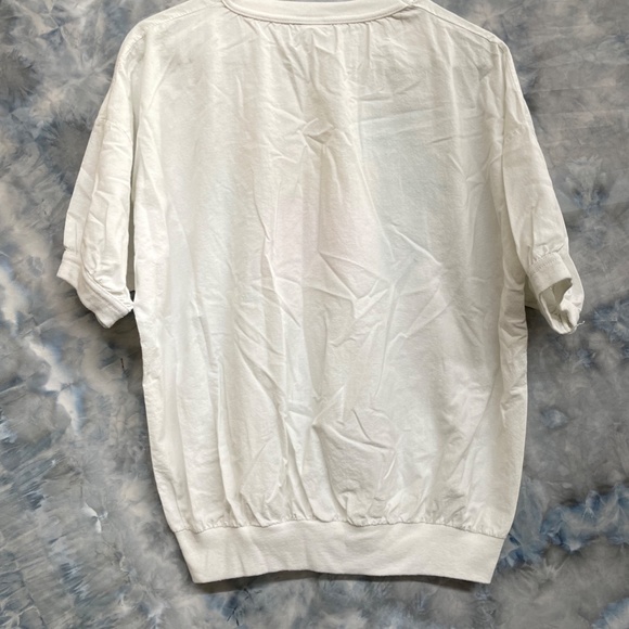 VTG Hawaii Sunset Top Size M White Banded Sleeves and Bottom Stanley Michaels - Picture 8 of 8